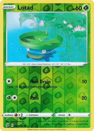 7/192 - Lotad - Common Reverse Holo