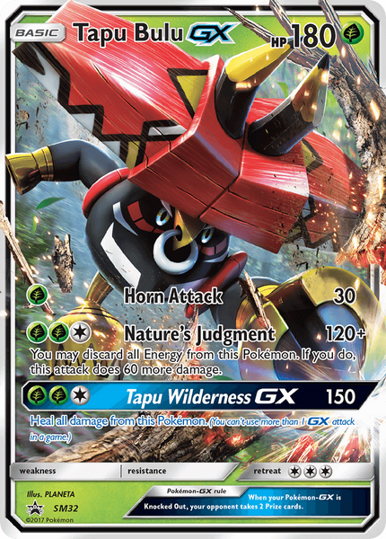 SM32 Tapu Bulu GX - Ultra Rare - Black Star Promo (PR)