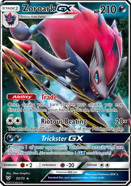 53/73 Zoroark GX - Ultra Rare - Shining Legends (SLG)