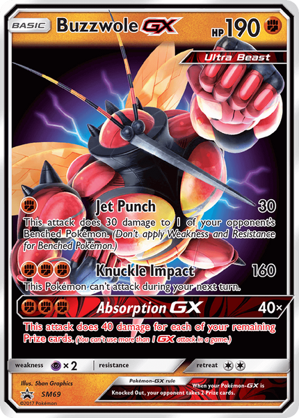 SM69 Buzzwole GX - Ultra Rare - Black Star Promo