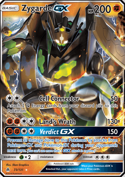 73/131 Zygarde GX - Ultra Rare - Forbidden Light (FLI)