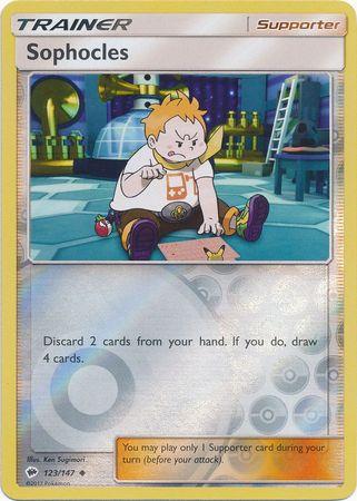 123/147 Sophocles - Uncommon Reverse Holo - Burning Shadows (BUS)