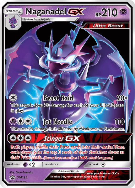 SM125 Naganadel GX - Ultra Rare - Black Star Promo
