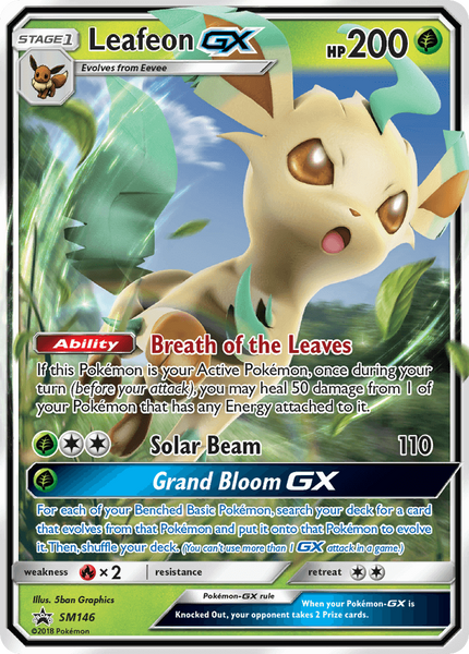 SM146 Leafeon GX - Ultra Rare - Black Star Promo