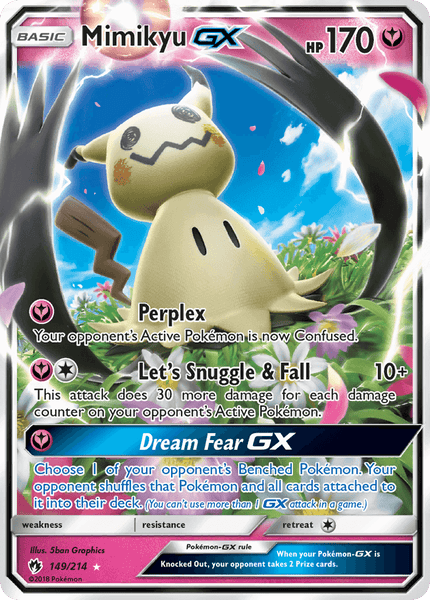 149/214 Mimikyu GX - Ultra Rare - Lost Thunder (LOT)