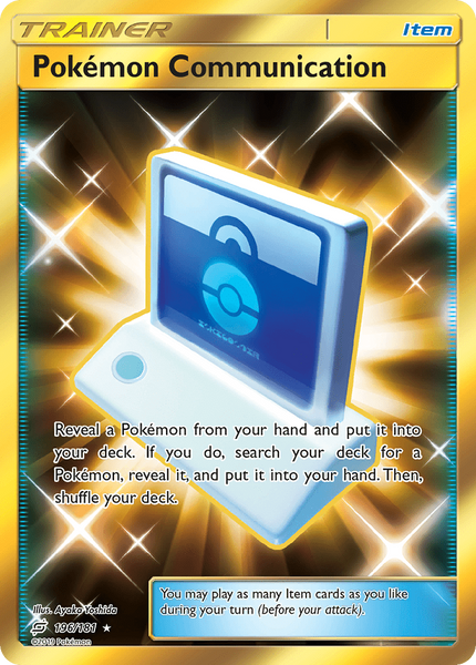 196/181 Pokemon Communication - Secret Rare - Team Up (TEU)