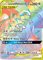 224/214 Melmetal & Lucario GX - Hyper Rare - Unbroken Bonds (UNB)