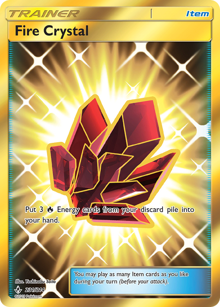 231/214 Fire Crystal - Secret Rare - Unbroken Bonds (UNB)