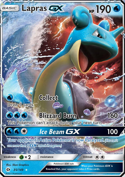 35/149 Lapras GX - Ultra Rare - Sun and Moon (SUM)