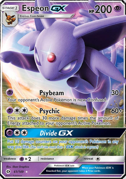 61/149 Espeon GX - Ultra Rare - Sun and Moon (SUM)