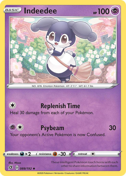 88/192 - Indeedee - Uncommon - Rebel Clash (RCL)