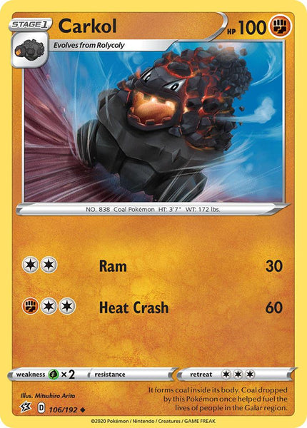 106/192 - Carkoal - Uncommon - Rebel Clash (RCL)