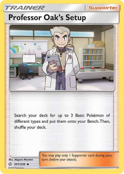 201/236 Professor Oak’s Setup - Uncommon - Cosmic Eclipse (CEC)