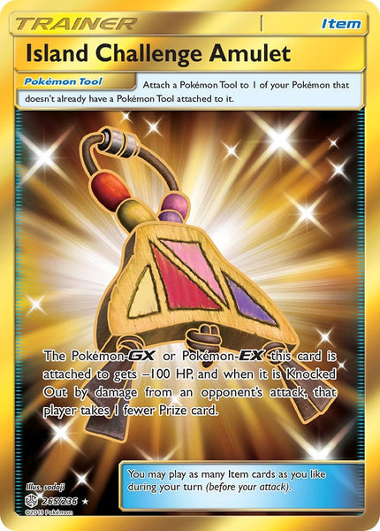 265/236 Island Challenge Amulet - Secret Rare - Cosmic Eclipse (CEC)
