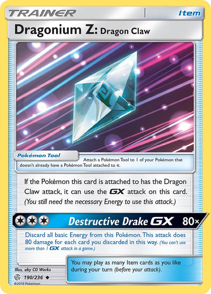 190/236 Dragonium Z: Dragon Claw - Uncommon - Cosmic Eclipse (CEC)
