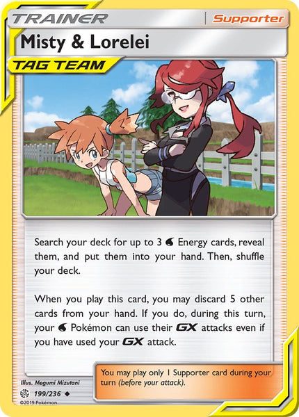 199/236 Misty & Lorelei - Uncommon - Cosmic Eclipse (CEC)